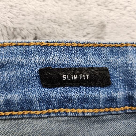 Kenneth Cole New York Jeans Mens 30X30 Blue Slim Fit Stretch Denim Casual Preppy - Picture 7 of 14